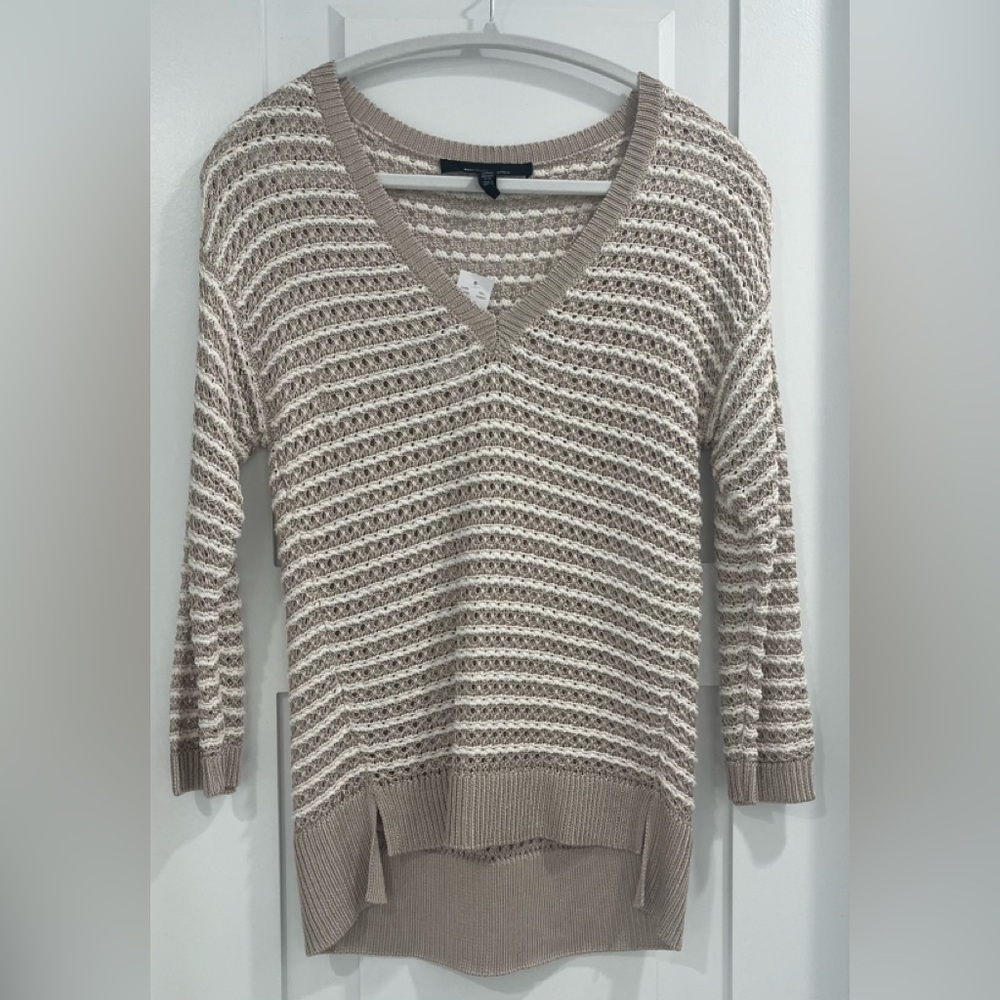 WHITE HOUSE BLACK MARKET Striped Sweater, Size XS, NWT